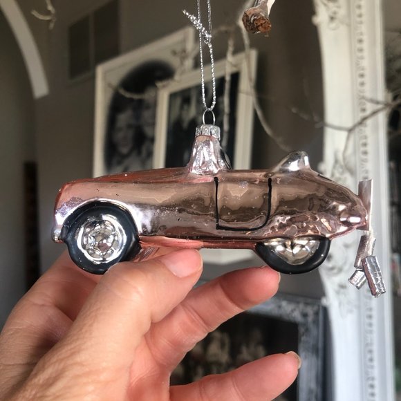 WEST ELM JUST MARRIE BLUSH COLORED CAR WITH HANGING CANS NWT - Picture 8 of 10